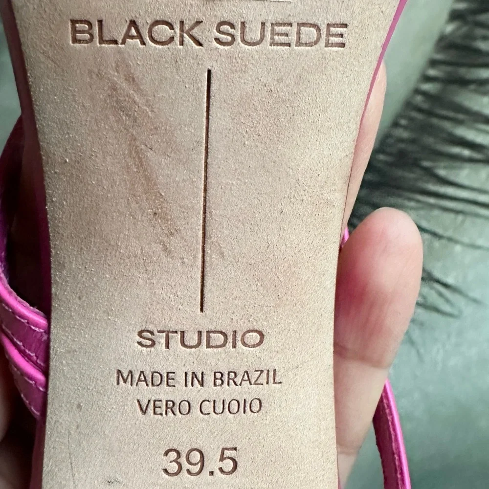 🌸BLACK SUEDE STUDIO🌸 Cindy Strappy Stiletto Slide Sandals Size: 39.5